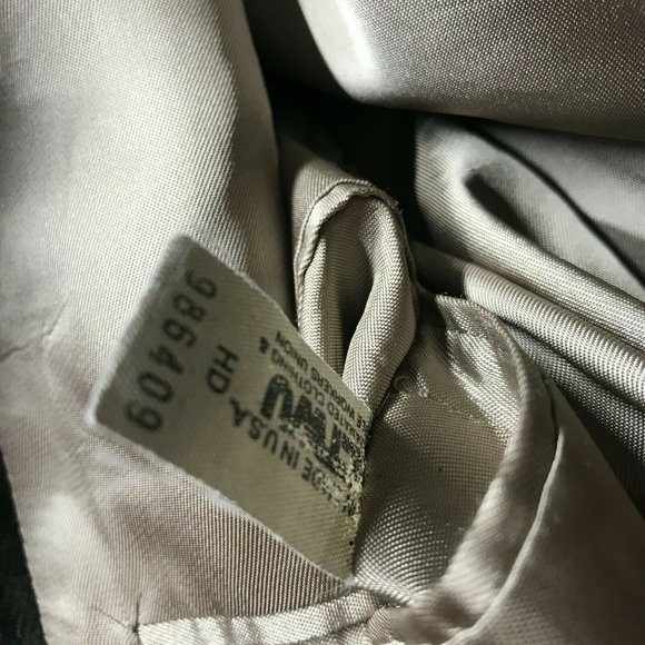 Bill Blass Mens Green herringbone tweed Wool Sport Coat Blazer Jacket 42 - Picture 12 of 12